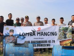 Ratusan Angler Ramaikan Lomba Mancing Hari Bhayangkara Ke-79 Di Pringsewu