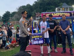 Cakra Muda FC Kampiun Raudlatul Muslimin Cup 1, Polres Pringsewu Pastikan Jalannya Laga Kondusif