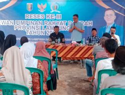 Warga Minta Jalan Tani Saat Reses Muhammad Junaidi di Mekar Mulya