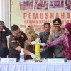 Hadiri Pemusnahan Barang Bukti, Kapolres Pringsewu : Wujud Transparansi Penegakan Hukum