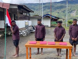 Empat Anggota KKB Kodap III Sinak Nyatakan Ikrar Setia kepada NKRI di Puncak, Papua Tengah