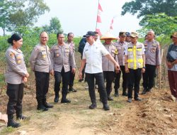 Irwil III Itwasum Polri Tinjau Lahan Ketahanan Pangan Polres Lampung Timur