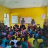 Kapolsek Pardasuka Ajak Siswa Baru SMPN 1 Bijak Bermedia Sosial dan Jauhi Kenakalan Remaja
