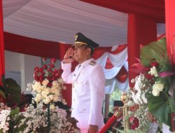 Dalam HUT RI ke 80 Pemkab Bojonegoro Gelar Upacara Detik -Detik Proklamasi di Alun – Alun