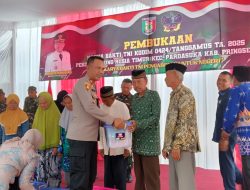 Kapolsek Pardasuka Hadiri Pembukaan TMMD, Tegaskan Komitmen Dukungan Polri