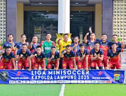 Tumbangkan Polres Lamtim, Polres Pringsewu FC Melaju Final Liga Mini Soccer Kapolda Lampung Cup 2025