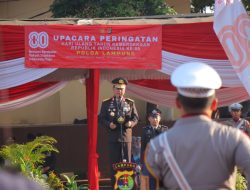 Wakapolda Lampung Pimpin Upacara HUT Kemerdekaan RI ke-80, Ajak Polri Berperan Aktif dalam Pembangunan Bangsa