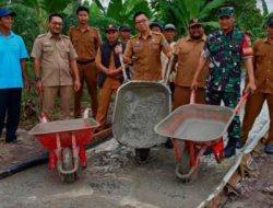 Pemdes Margajasa Bangun Rabat Beton Sepanjang 150 Meter tahun Angaran 2025