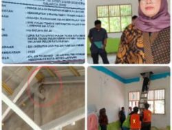 Ketua Komisi III DPRD Lamsel Sidak Proyek Rehab SDN Pulau Tengah, Temukan Kuda-Kuda Berkarat