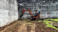 Lapas Kelas III Dharmasraya Bangun Jalan di Area Brandgang, Gunakan excavator untuk Permudah Akses Pengamanan