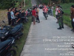 Giat gabungan patroli polsek palas dan koramil palas 12 orang diamankan dan 8 unit sepeda motor