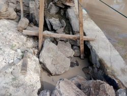 Pelaksana dan Konsultan Bungkam Soal Pembangunan Talud di Ruas Jalan Bumi Asri–Trimo Mukti