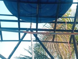 Proyek Sumur Bor Puskesmas Sragi Diduga Asal Jadi, Tower Air Sudah Meleot Sebelum Terpakai