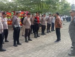 Polres Pringsewu Amankan Jalannya Upacara Peringatan Hari Santri Nasional 2025