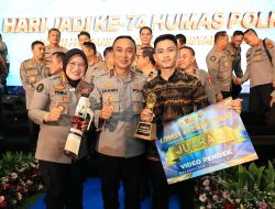Mahasiswa Unila Wakili Polda Lampung Raih Juara 2 Nasional, Lomba Video Pendek Pada Perayaan HUT KE-74 Humas Polri