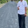 Pemprov Lampung Realisasikan Pengaspalan Jalan Lingkungan di Desa Bumi Asih