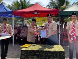 Kalapas Dharmasraya Hadiri Pelepasan Peserta Raimuna Daerah dan Penandatanganan Kerja Sama dengan Kwarcab Dharmasraya