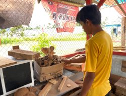 Warga Binaan Lapas Dharmasraya Semangat Hasilkan Produk UMKM dari Papan Bekas dan Batok Kelapa
