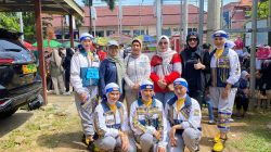 Polwan Polda Lampung Raih Juara Favorit di Lomba Senam Kreasi Tabola Bale