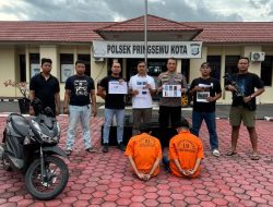 Polsek Pringsewu Kota Tangkap Dua Pelaku Pencurian Modus Ganjal Mesin ATM