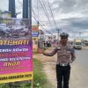 Puluhan Banner Operasi Zebra Dipasang di Jalur Utama Pringsewu, Ini Pesan Satlantas