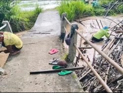 Jembatan Way Pisang Retak, Akibat Bajir Warga Palas Aji Desak Pemerintah Segera Rehabilitasi
