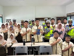 Operasi Keselamatan Krakatau 2026: Ditlantas Polda Lampung Sosialisasi Tertib Lalu Lintas Di Sekolah Al Kautsar