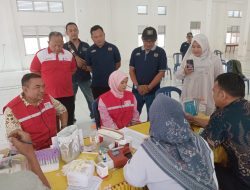 PWI Pringsewu & Karang Taruna Kecamatan Sukoharjo Gelar Donor Darah Jelang Puasa