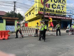 Cegah Macet Saat Mudik Lebaran, Satlantas Polres Pringsewu Pasang Barrier di Titik Rawan