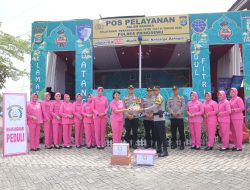 Kapolres Pringsewu Tinjau Pos Mudik Lebaran, Bawa Dukungan Moril untuk Petugas di Garda Depan