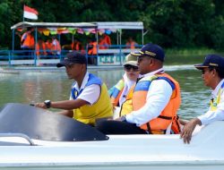 Didampingi Wabup, KONI Pusat Survei Venue Olahraga Dayung dan Ski Air PON 2032 Di Kabupaten Pringsewu