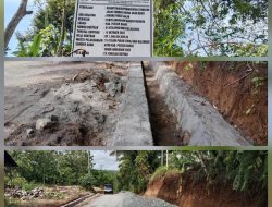 Warga Kacewa Pembangunan PU Jalan Pekon Ulok Mukti Diduga Asal-Asalan