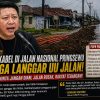 Galian Kabel di Jalan Nasional Pringsewu Diprotes, Aparat Diminta Jangan Diam