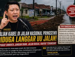 Galian Kabel di Jalan Nasional Pringsewu Diprotes, Aparat Diminta Jangan Diam