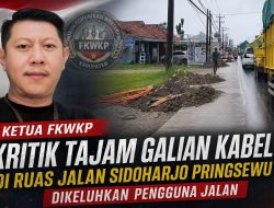 Ketua FKWKP Bsmbang Hartono.C.B.J.E.B.J Semprot Proyek Galian Kabel di Pringsewu
