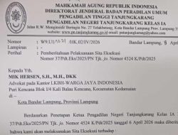 PN Tanjung Karang Siap Eksekusi Aset Darussalam Cs, Kuasa Hukum: Putusan MA Harus Dijalankan