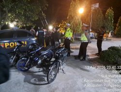 Polisi Bertindak Tegas, Balap Liar di Pringsewu Dirazia, 14 Motor Disita
