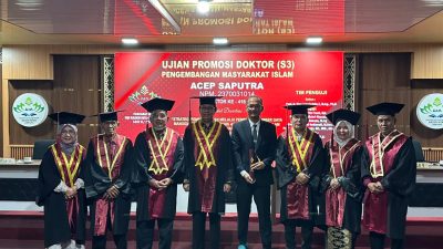 Inspiratif, Ipda Acep Saputra Anggota Polres Pringsewu Raih Gelar Doktor