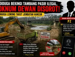 Diduga Bekingi Tambang Pasir Ilegal, Oknum Dewan Disorot! Warga Lemong Takut Jembatan Hancur