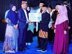 Bupati Pringsewu Hadiri Haflatut Takhrij Wattahfizh Pondok Pesantren IMBoS