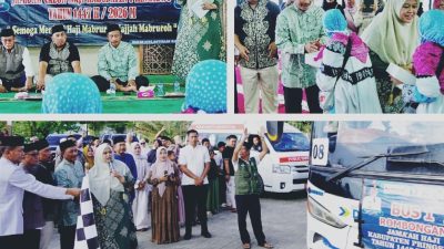 Wakil Bupati Pringsewu Lepas Jamaah Calon Haji Kloter 31
