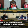 Sidang Media Tidak Masukan Hak Jawab Penggugat, Tergugat 2 Sinar berita Indonesia Absen