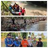 Hari Kedua, Tim SAR bersama Warga Pencarian Bocah Hanyut di Sungai Way Pisang, Korban Belum Ditemukan