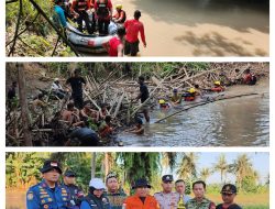 Hari Kedua, Tim SAR bersama Warga Pencarian Bocah Hanyut di Sungai Way Pisang, Korban Belum Ditemukan