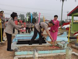 Jelang Puncak Hari Bhayangkara, Polres Pringsewu Ziarah ke TMP Purna Yudha Bhakti