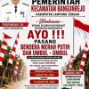 Camat Bangunrejo Ajak Warga Kibarkan Merah Putih dan Bersihkan Lingkungan Sambut HUT RI ke-81