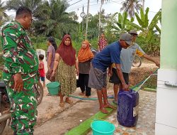 Sumur Bor TMMD Kodim 0411/KM Bantu Warga Kampung Suka Negara Atasi Krisis Air