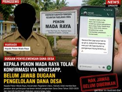 Kepala Pekon Mada Raya Tolak Konfirmasi via WhatsApp, Belum Jawab Dugaan Pengelolaan Dana Desa