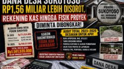 Dana Desa Sukoyoso Rp1,56 Miliar Lebih Disorot, Rekening Kas hingga Fisik Proyek Diminta Dibongkar