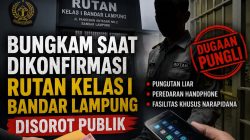 “Bungkam Saat Dikonfirmasi, Rutan Kelas I Bandar Lampung Disorot” Dugaan Pungli Diminta Diusut Tuntas